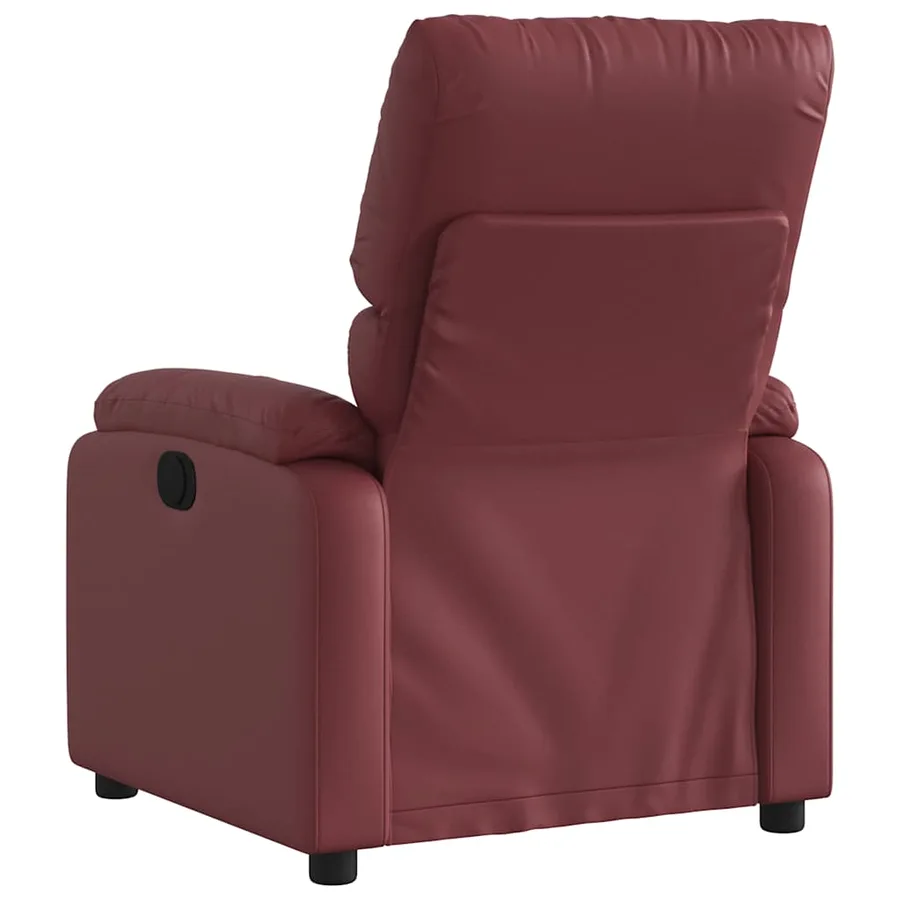 Fauteuil de massage inclinable Rouge bordeaux Similicuir - 6