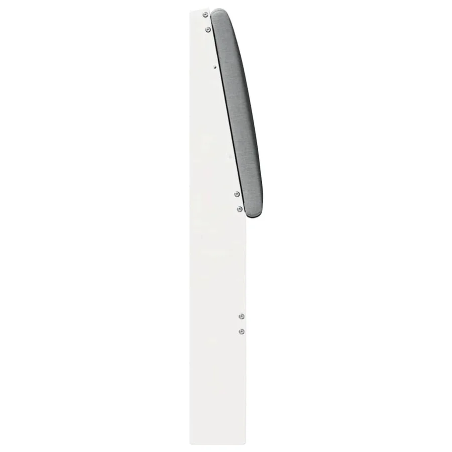 Tête de lit capitonnée Gris clair 200 cm Pin massif - 5
