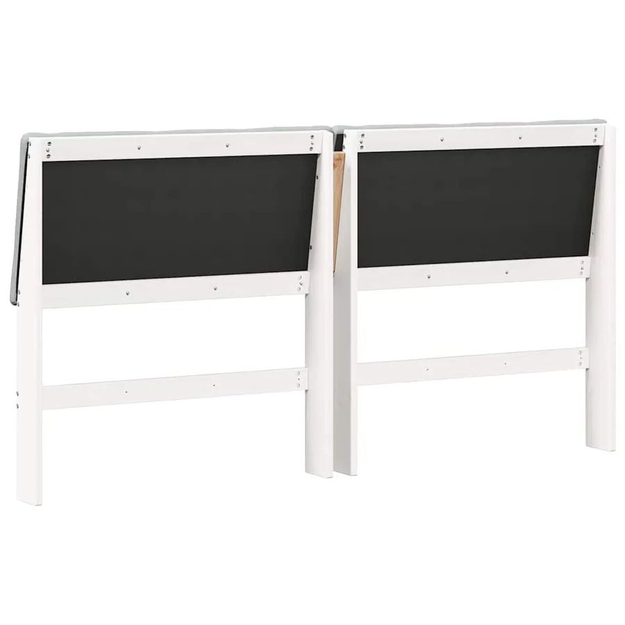 Tête de lit capitonnée Gris clair 200 cm Pin massif - 6