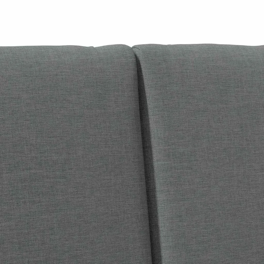 Tête de lit capitonnée Gris foncé 150 cm Pin massif - 7
