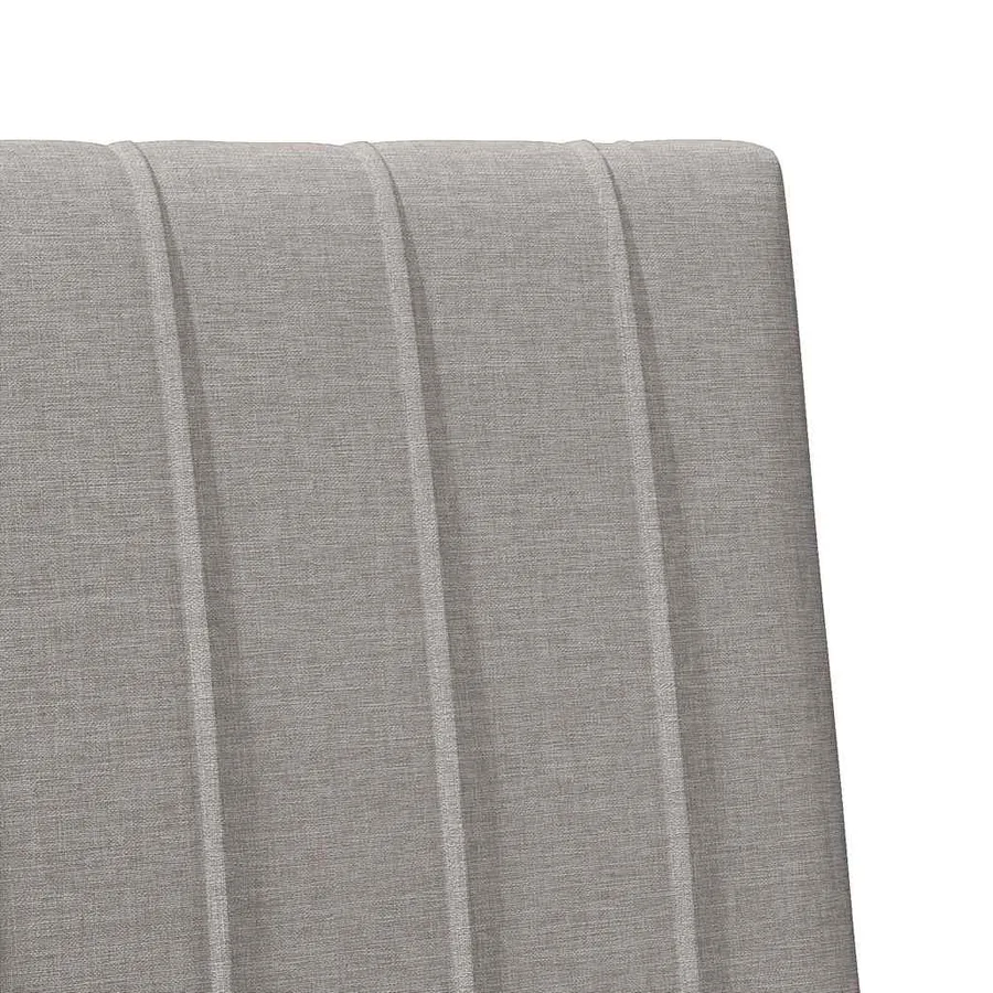 Tête de lit capitonnée Taupe 90 cm Pin massif - 7