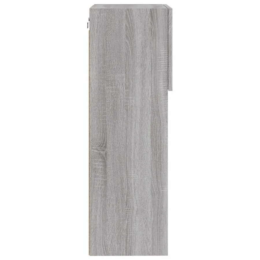 Meuble TV avec lumières LED sonoma gris 40,5x30x90 cm - 10