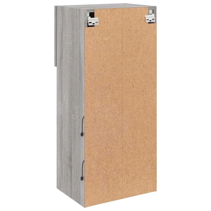 Meuble TV avec lumières LED sonoma gris 40,5x30x90 cm - 11