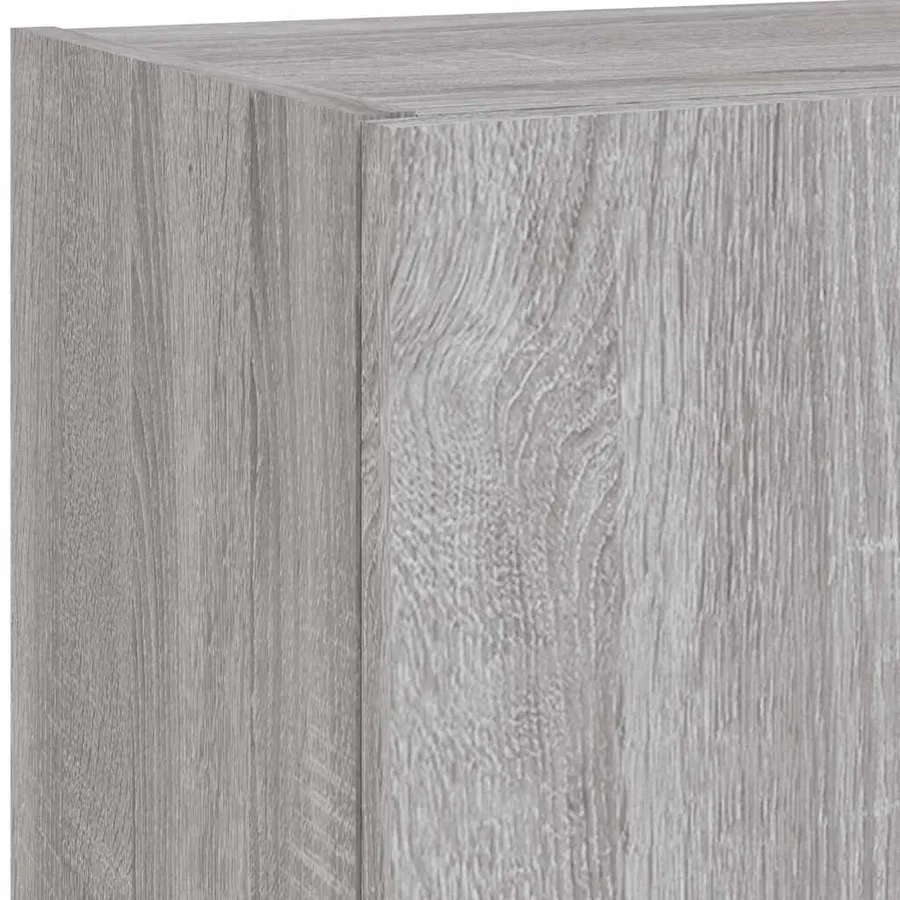 Meuble TV avec lumières LED sonoma gris 40,5x30x90 cm - 13