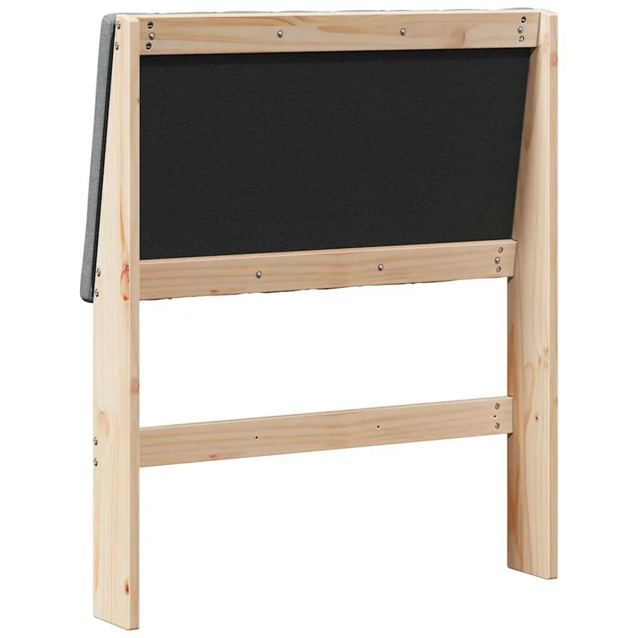 Tête de lit capitonnée Gris foncé 80 cm Pin massif - 6