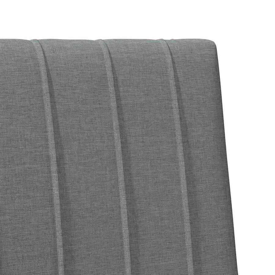 Tête de lit capitonnée Gris foncé 80 cm Pin massif - 7