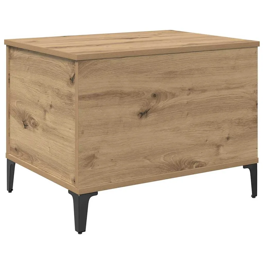 Table basse Chêne artisanal 60 x 44,5 x 45 cm Bois d'ingénierie - 2