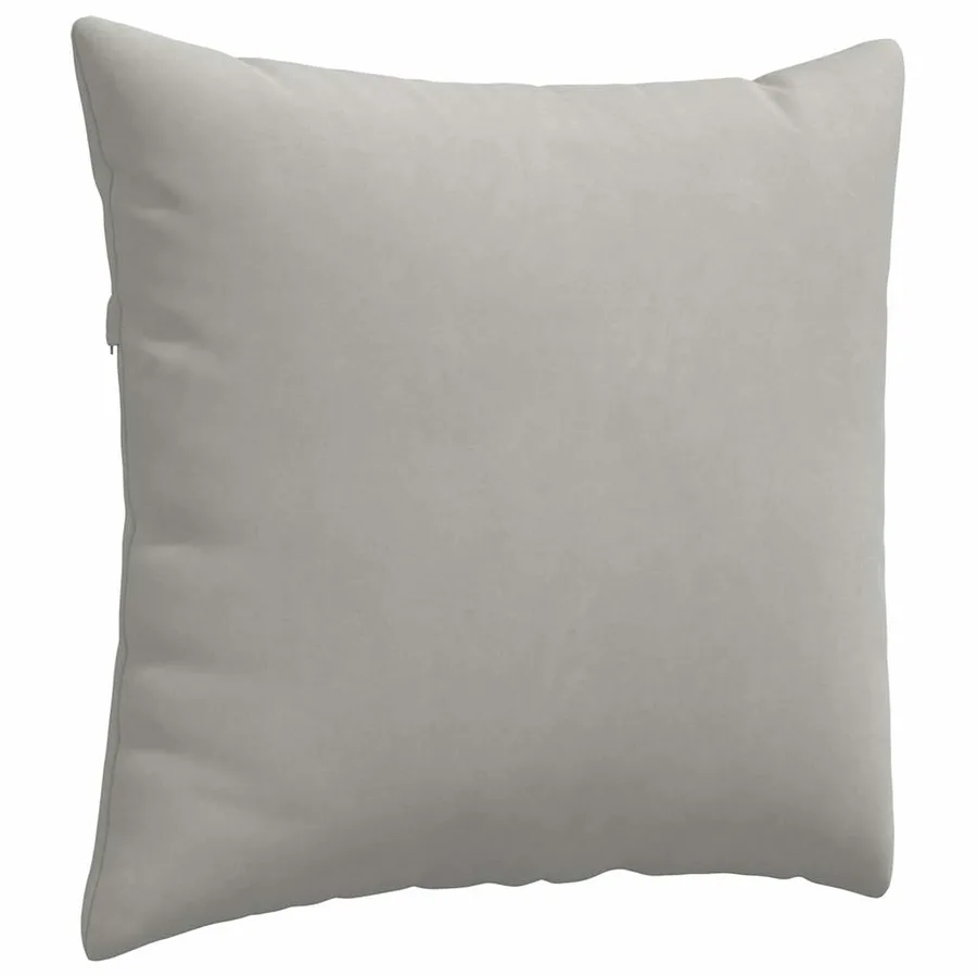Coussins de canapé 2 pcs Gris clair 45 x 45 cm tissu - 5