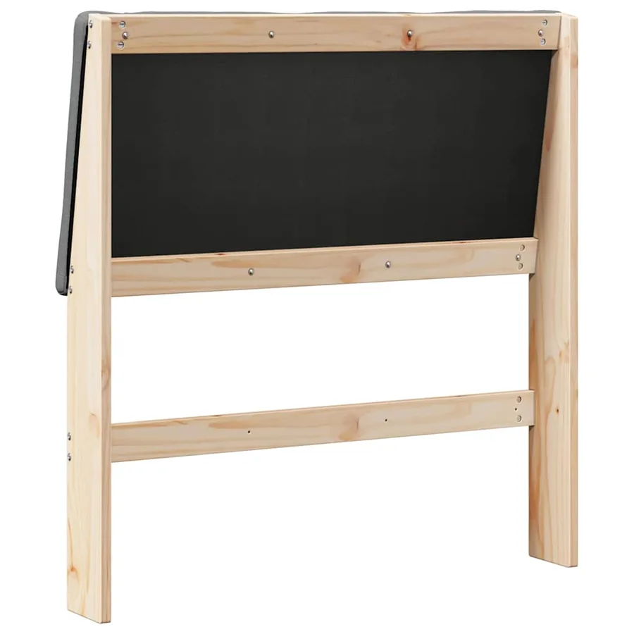 Tête de lit capitonnée Gris foncé 90 cm Pin massif - 6