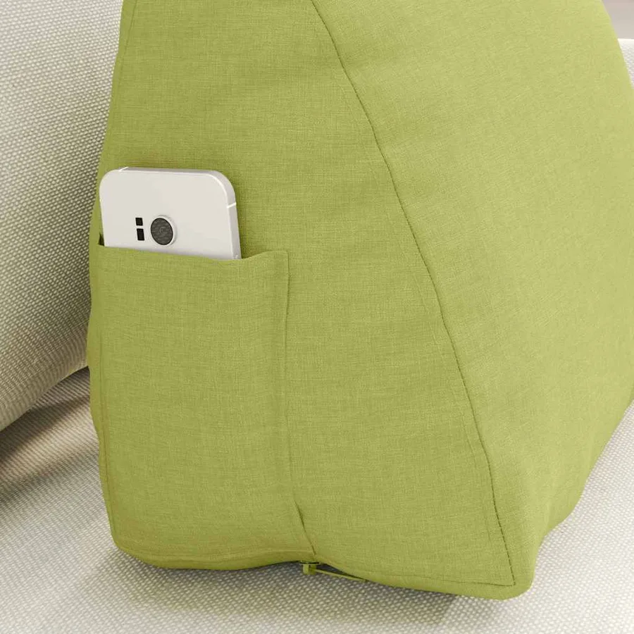 Coussin de Dos Vert clair 45 x 20 x 35 cm tissu - 5
