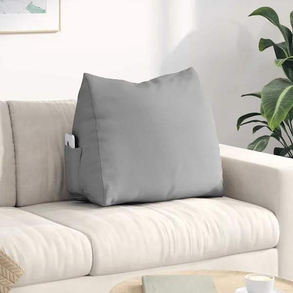 Coussin de Dos Gris nuage 60 x 20 x 50 cm tissu
