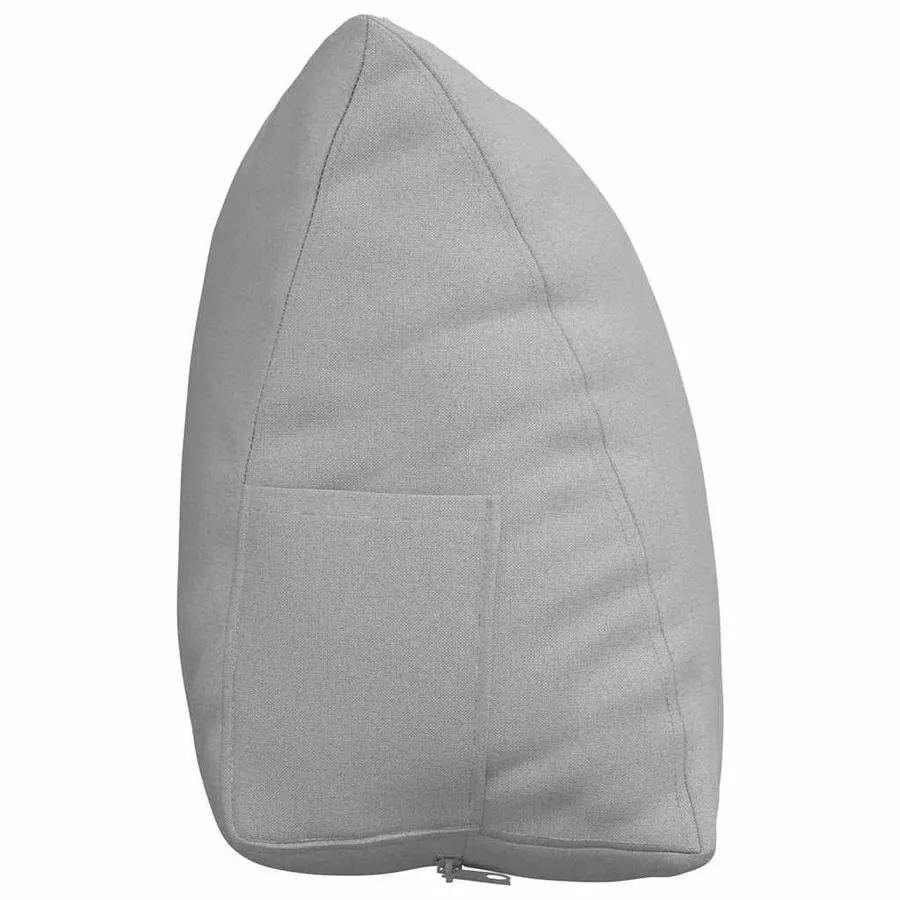 Coussin de Dos Gris nuage 60 x 20 x 50 cm tissu - 7