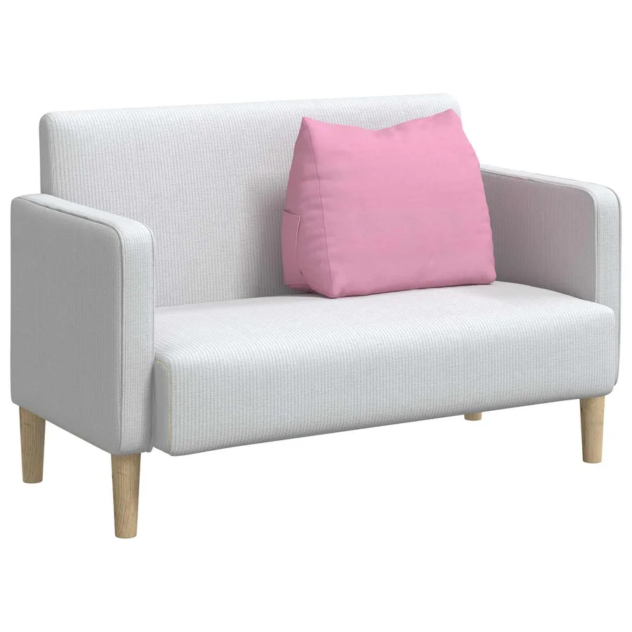 Coussin de Dos Rose 60 x 20 x 50 cm tissu - 3