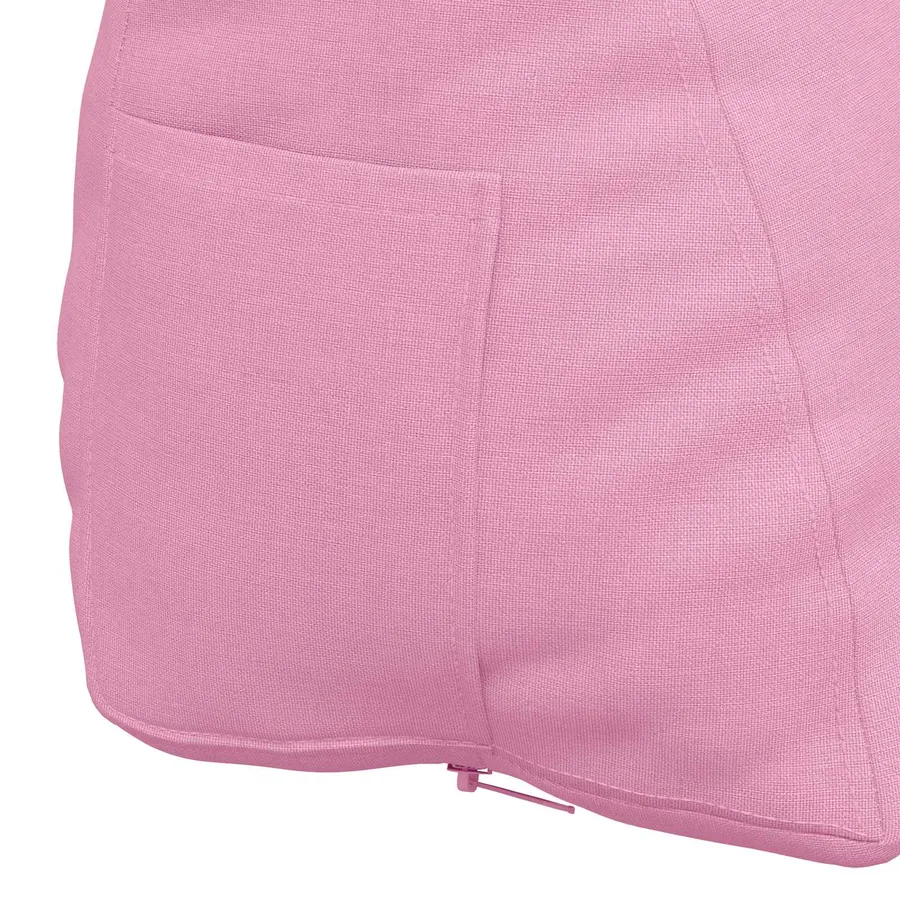 Coussin de Dos Rose 60 x 20 x 50 cm tissu - 9