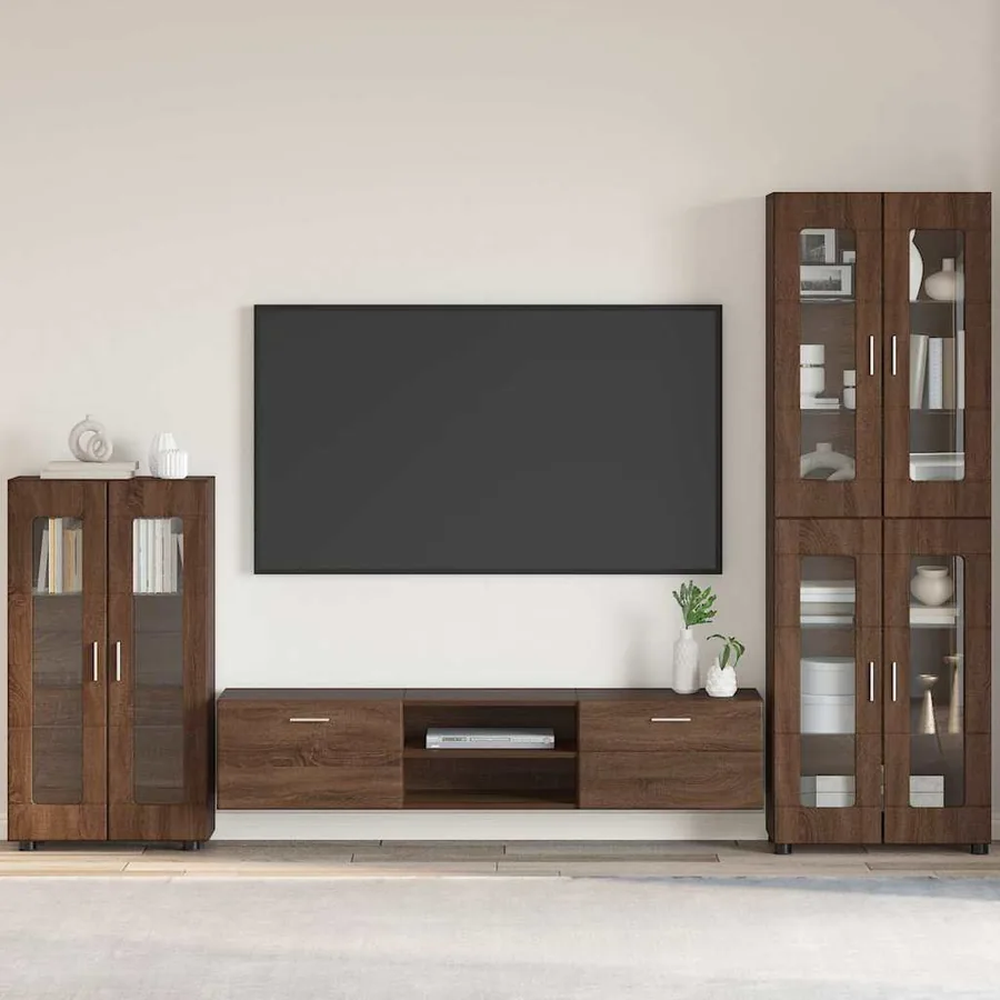Buffet FLORIN Chêne brun 55,5 x 29 x 100 cm Bois d'ingénierie
