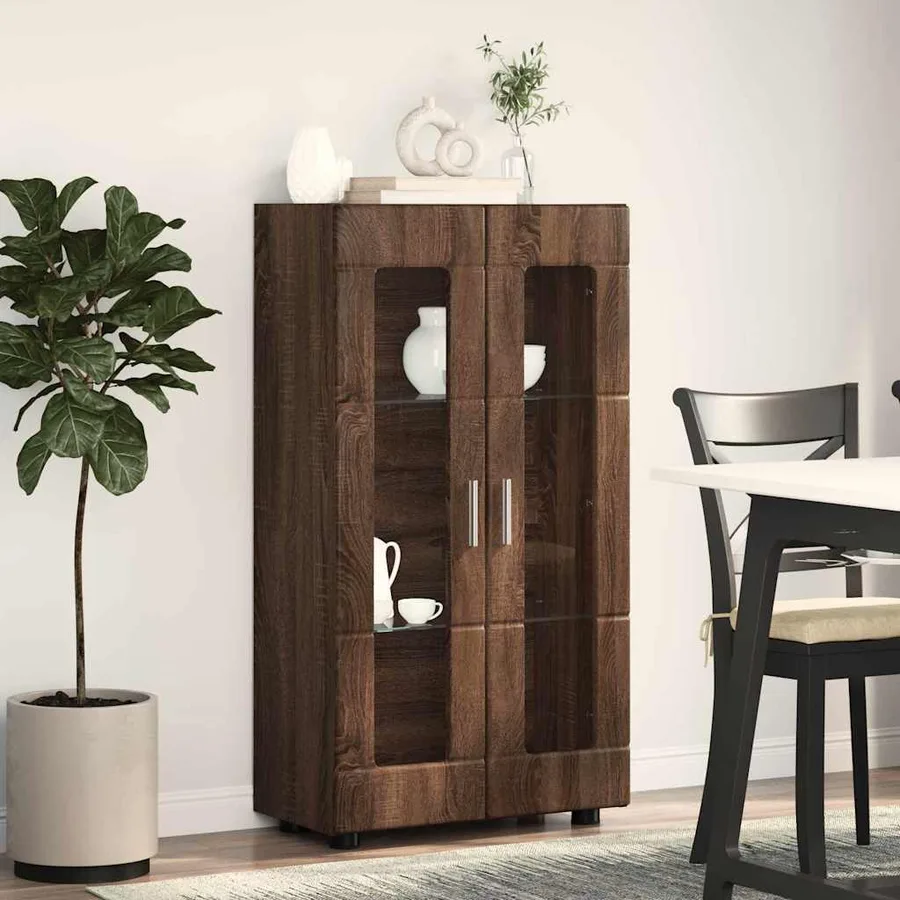 Buffet FLORIN Chêne brun 55,5 x 29 x 100 cm Bois d'ingénierie - 4