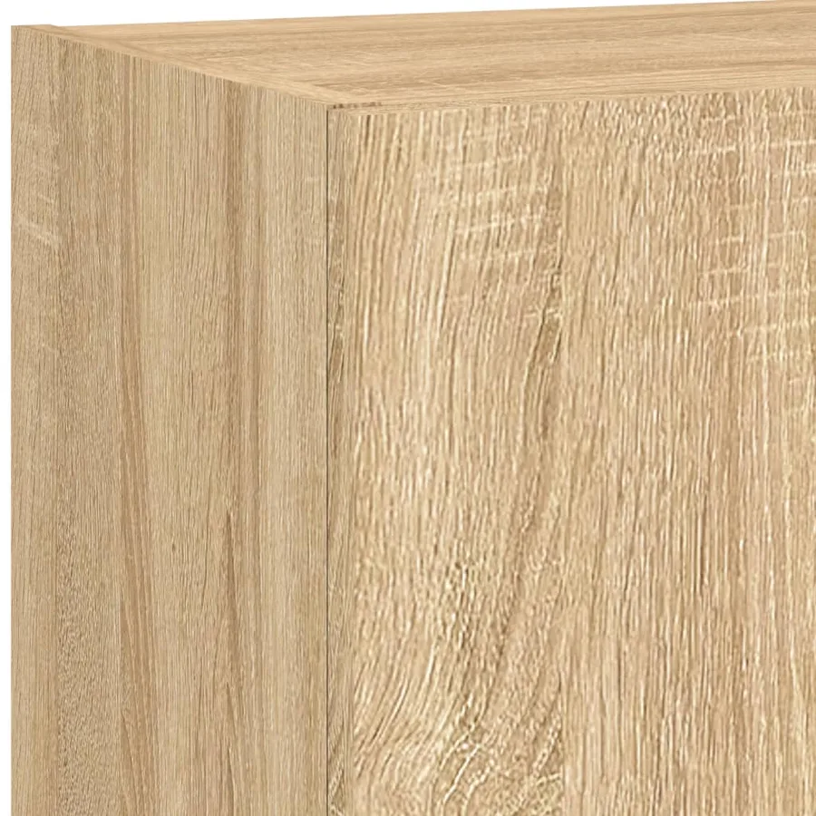Meuble TV avec lumières LED chêne sonoma 40,5x30x90 cm - 13
