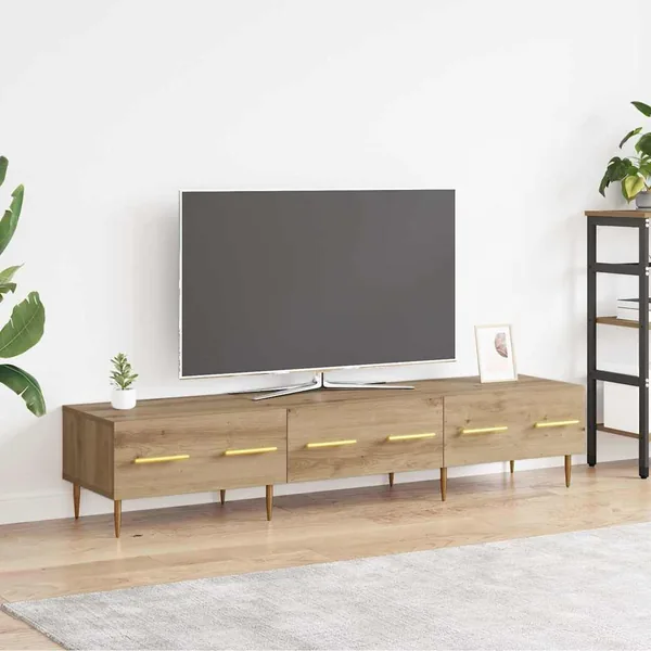 Meuble TV 150 x 36 x 30 cm Chêne artisanal Bois d'ingénierie