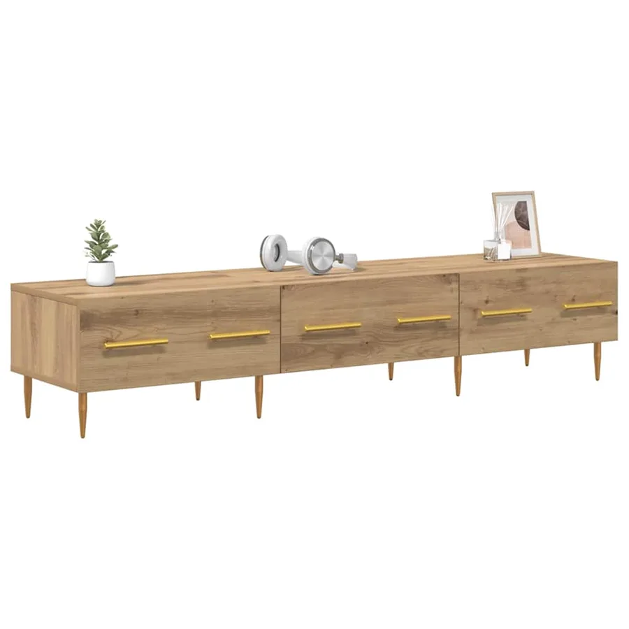 Meuble TV 150 x 36 x 30 cm Chêne artisanal Bois d'ingénierie - 3