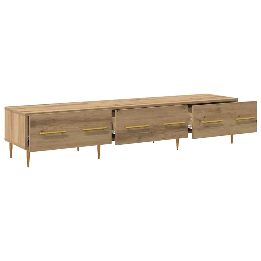 Meuble TV 150 x 36 x 30 cm Chêne artisanal Bois d'ingénierie - 5