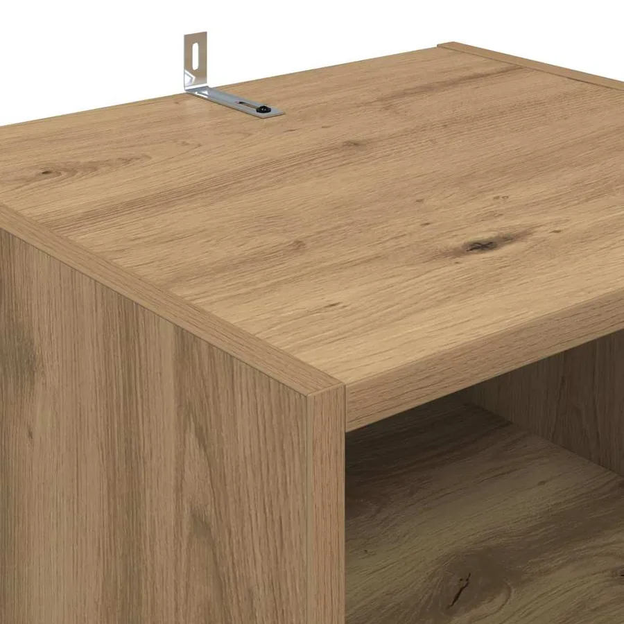 Meuble TV 160 x 35 x 55 cm Chêne artisanal Bois d'ingénierie - 9