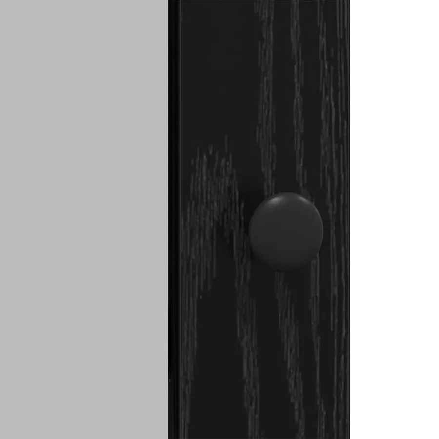 Buffet Chêne noir 100 x 35 x 80 cm Bois d'ingénierie - 10