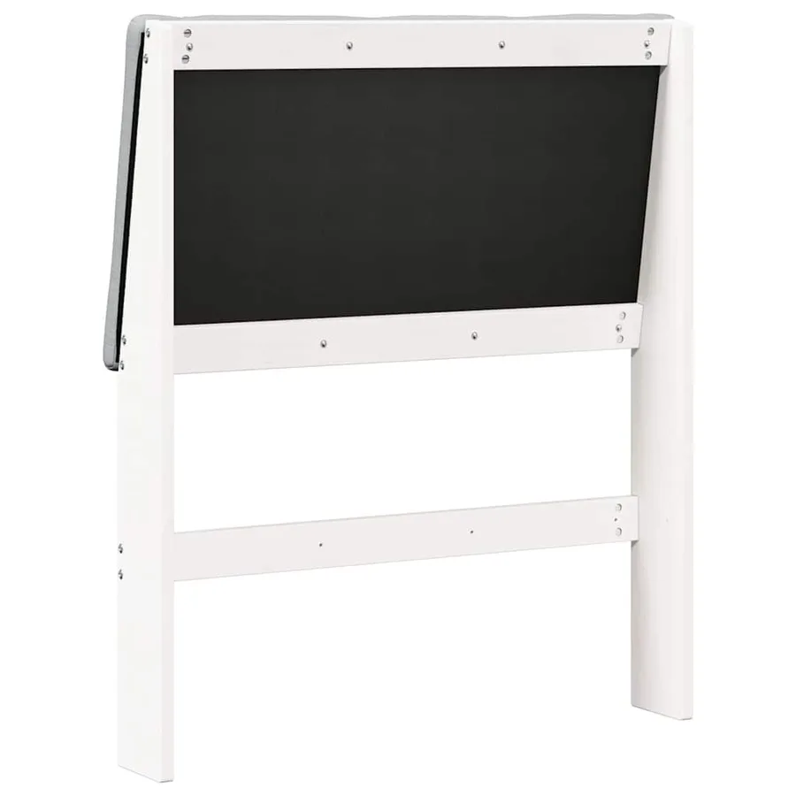 Tête de lit capitonnée Gris clair 80 cm Pin massif - 6