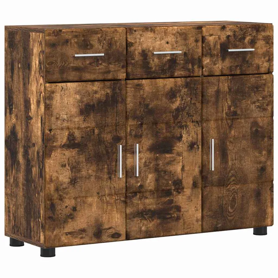 Buffet FLORIN Chêne fumé 88,5 x 30,5 x 73 cm Bois d'ingénierie - 2