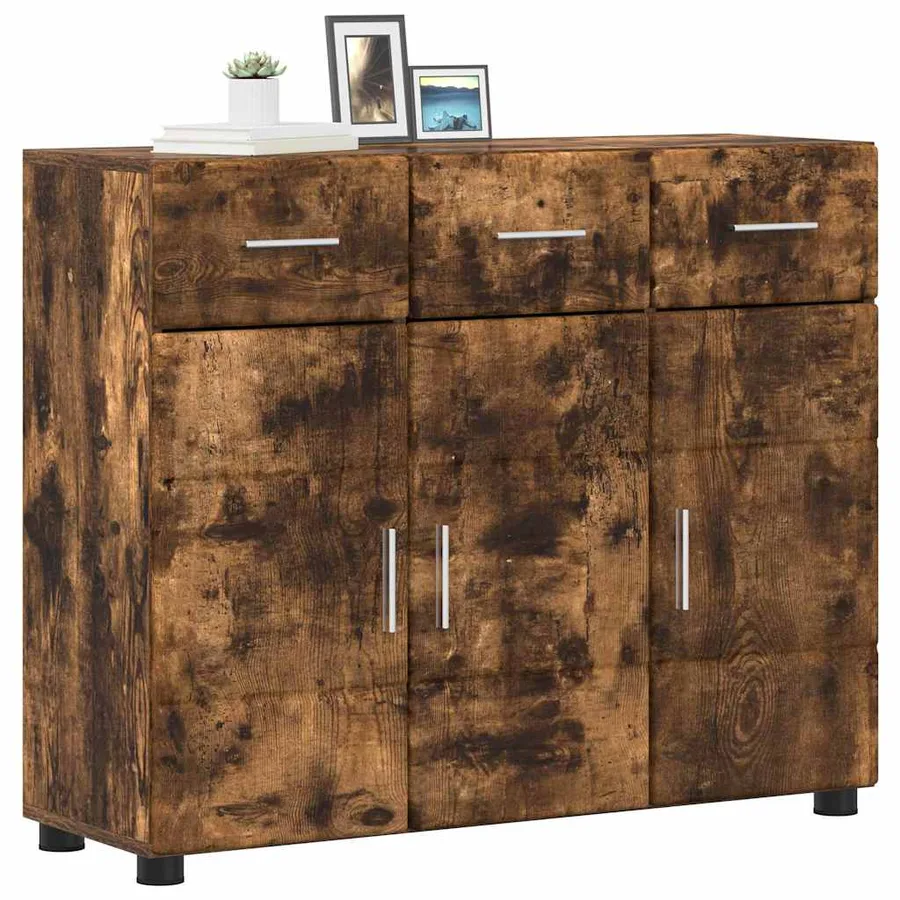 Buffet FLORIN Chêne fumé 88,5 x 30,5 x 73 cm Bois d'ingénierie - 3