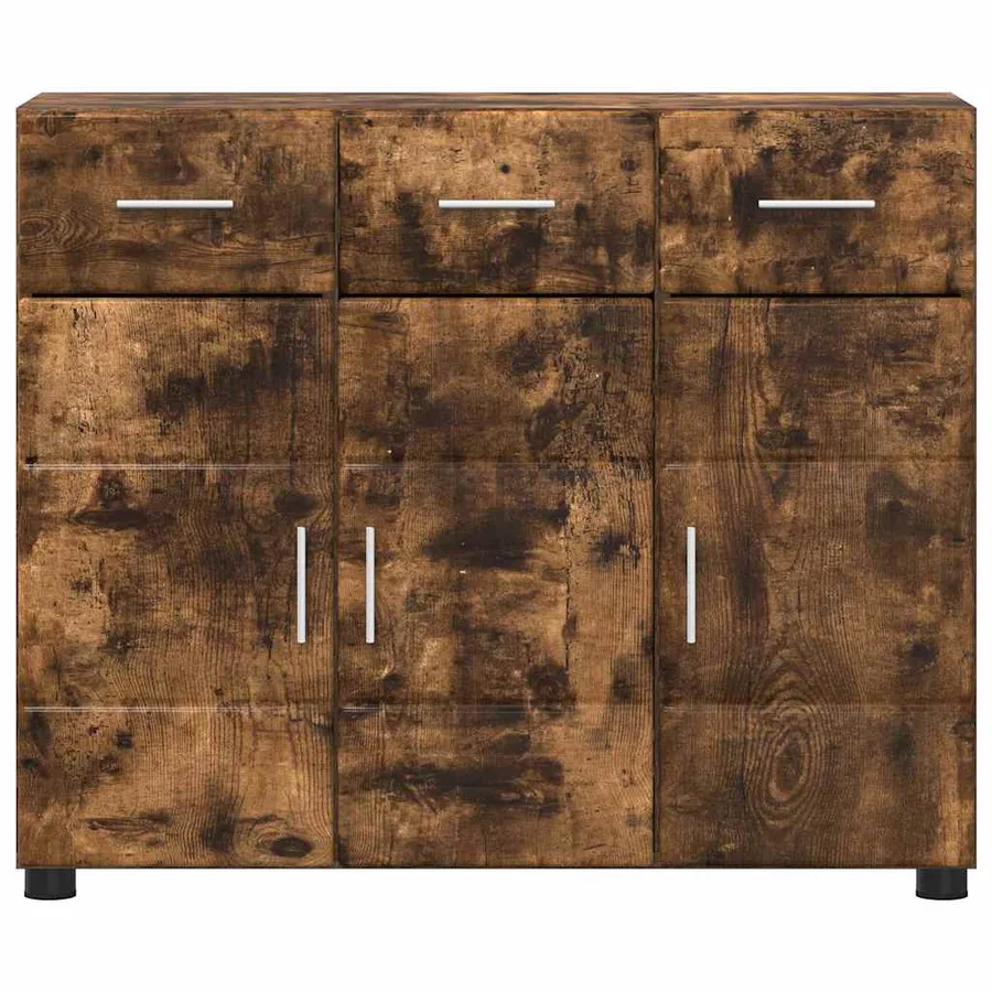 Buffet FLORIN Chêne fumé 88,5 x 30,5 x 73 cm Bois d'ingénierie - 6