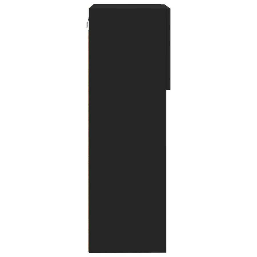 Meuble TV avec lumières LED noir 40,5x30x90 cm - 10