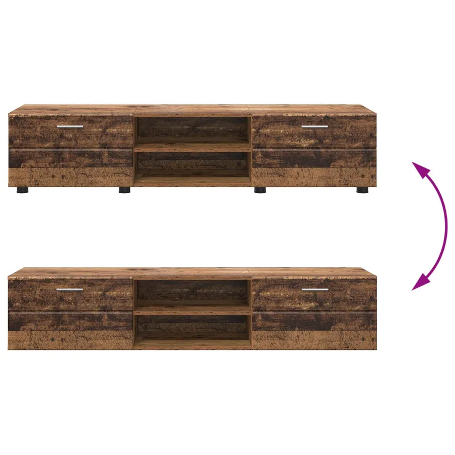 Cabinet en Bois Bois ancien 150 x 39 x 30 cm Bois d'ingénierie - 11