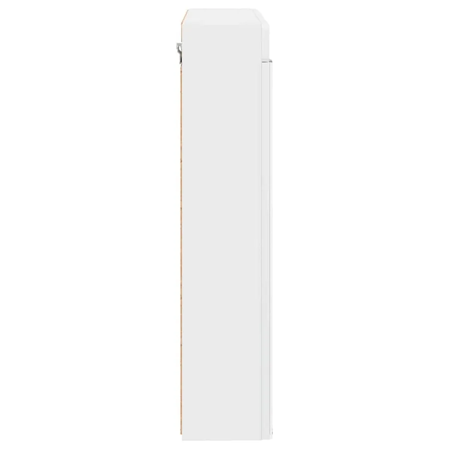 Amoire de salle de bain avec miroir avec étagère TULUM Blanc - 7