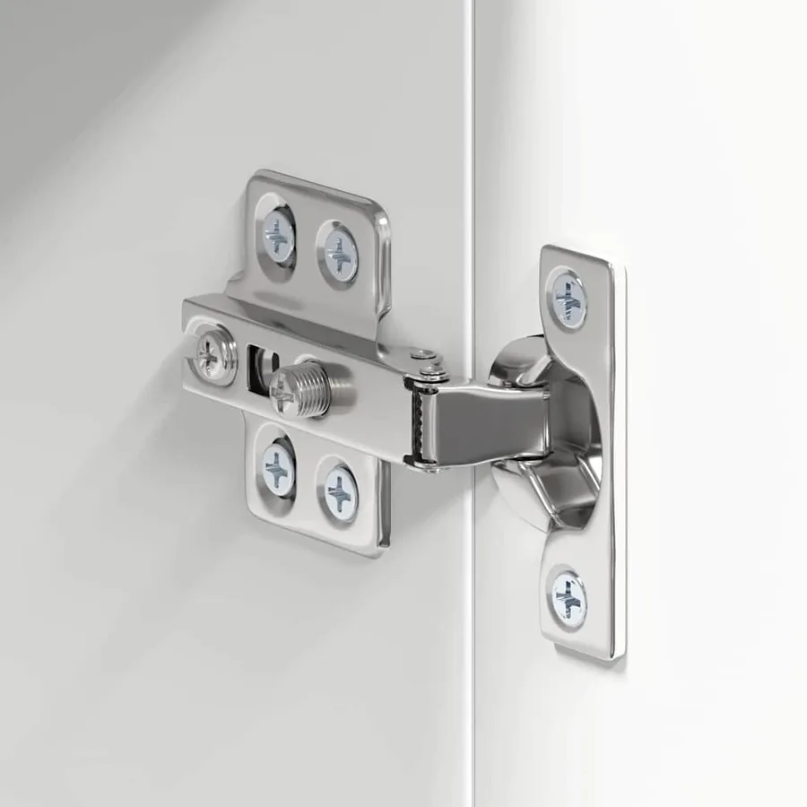 Amoire de salle de bain avec miroir avec étagère TULUM Blanc - 8