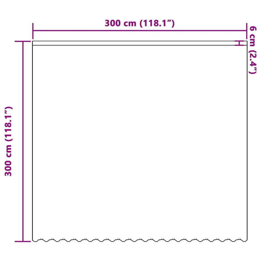 Rideau en Dentelle Floral Blanc 300 x 300 cm Polyester - 8
