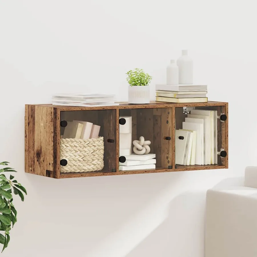 Meuble mural Bois Ancien 102 x 37 x 35 cm Bois d'ingénierie