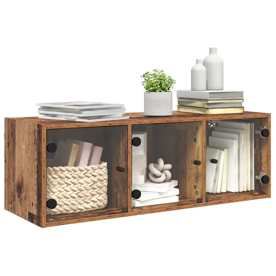 Meuble mural Bois Ancien 102 x 37 x 35 cm Bois d'ingénierie - 3