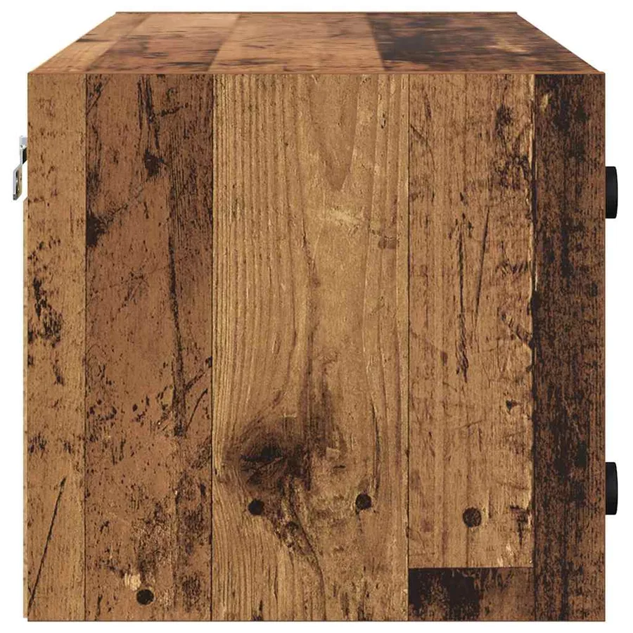 Meuble mural Bois Ancien 102 x 37 x 35 cm Bois d'ingénierie - 7
