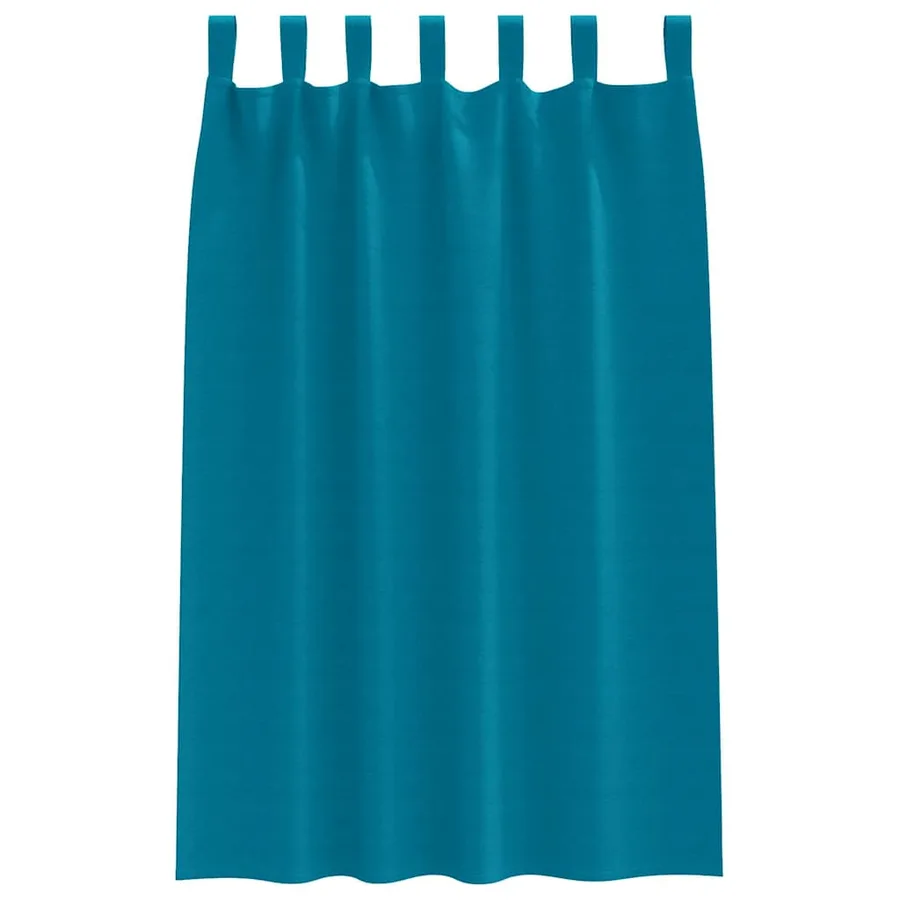 Rideaux occultants avec anneaux 2 pcs Turquoise 175 x 140 cm - 4