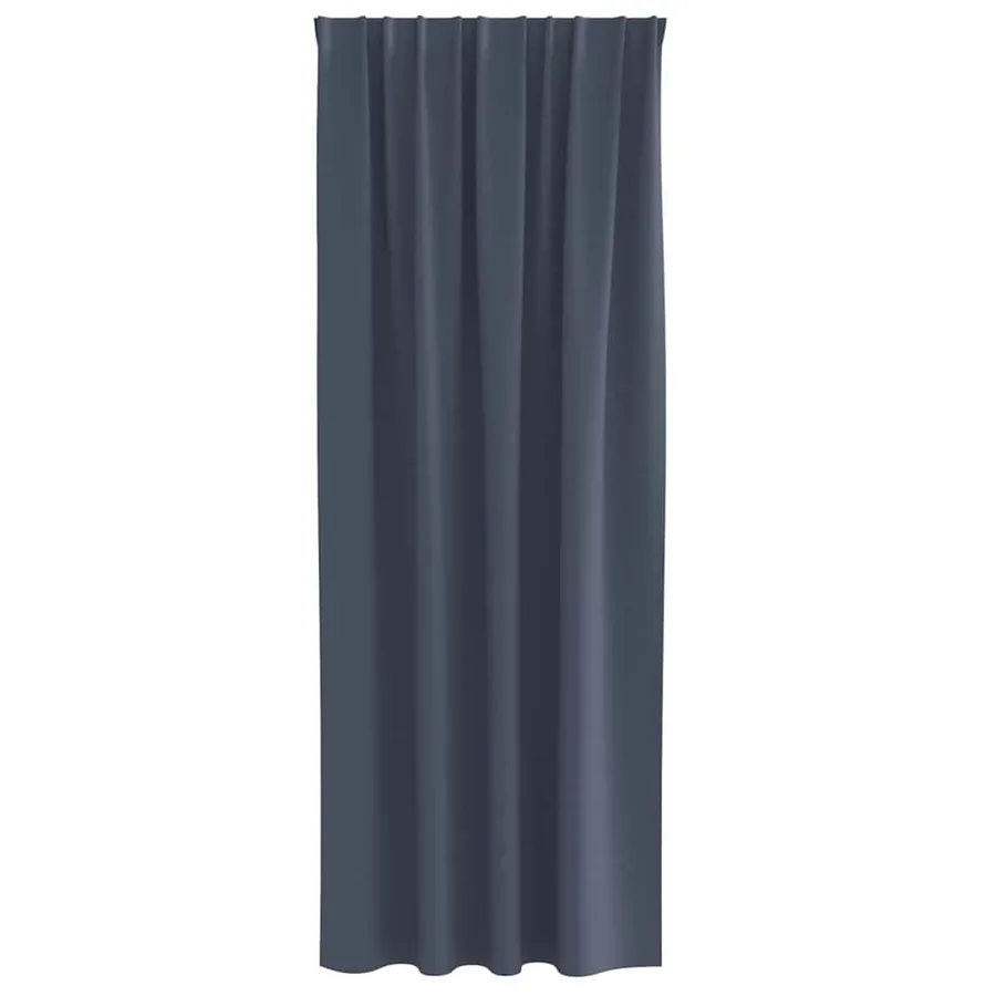 Rideaux occultants avec anneaux 2 pcs Anthracite 225 x 140 cm - 4