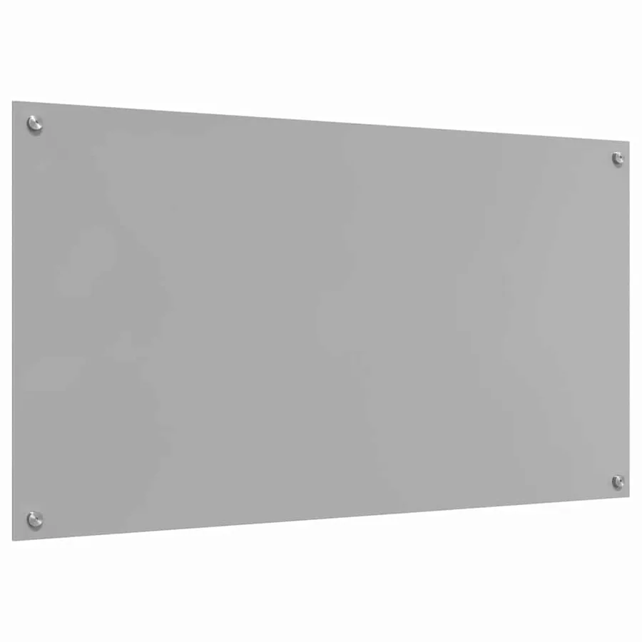 Crédence de cuisine 2 pcs Gris clair 110 x 60 cm verre trempé - 6