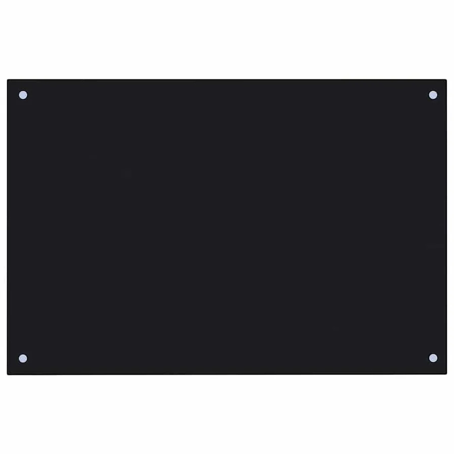 Crédence de cuisine 2 pcs Noir 90 x 60 cm verre trempé - 4