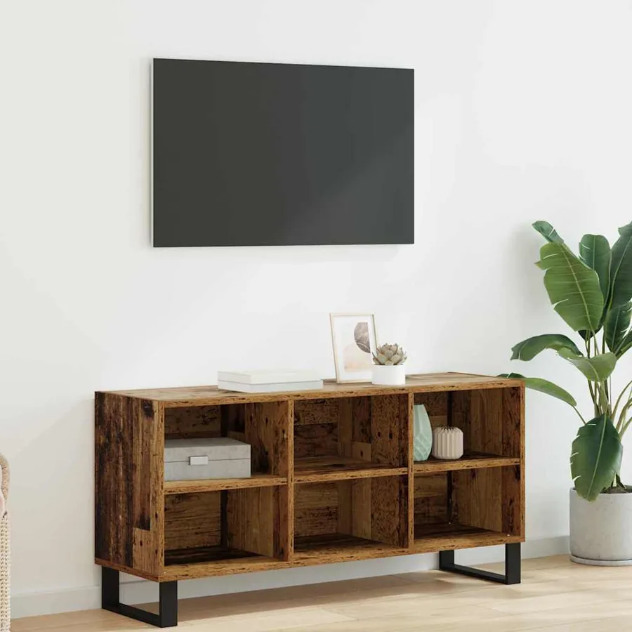 Meuble TV Bois Ancien 103,5 x 30 x 50 cm Bois d'ingénierie