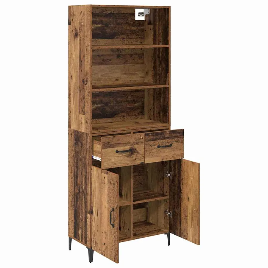 Haut Armoire Bois Ancien 69,5 x 34 x 180 cm Bois d'ingénierie - 5