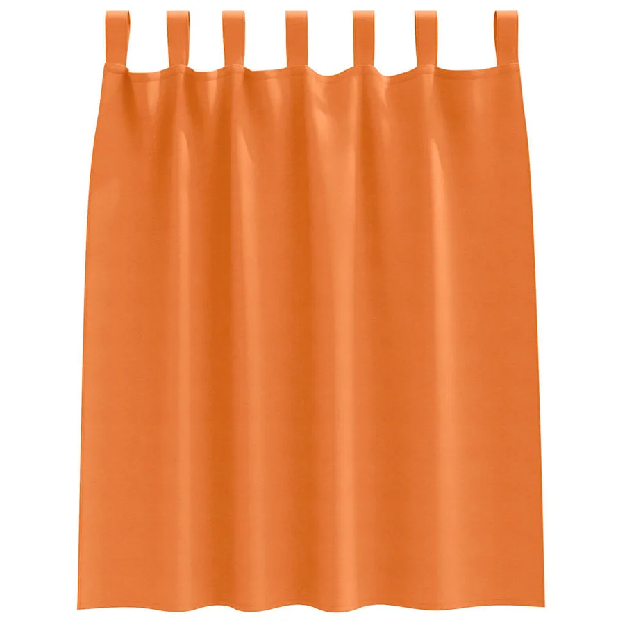 Rideaux occultants avec anneaux 2 pcs Orange vif 140 x 140 cm - 4
