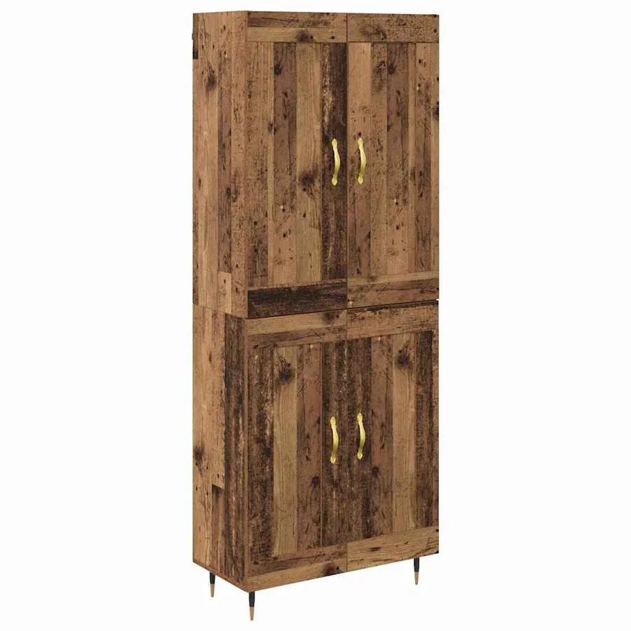 Haut Armoire Bois Ancien 69,5 x 34 x 90 cm Bois d'ingénierie - 2
