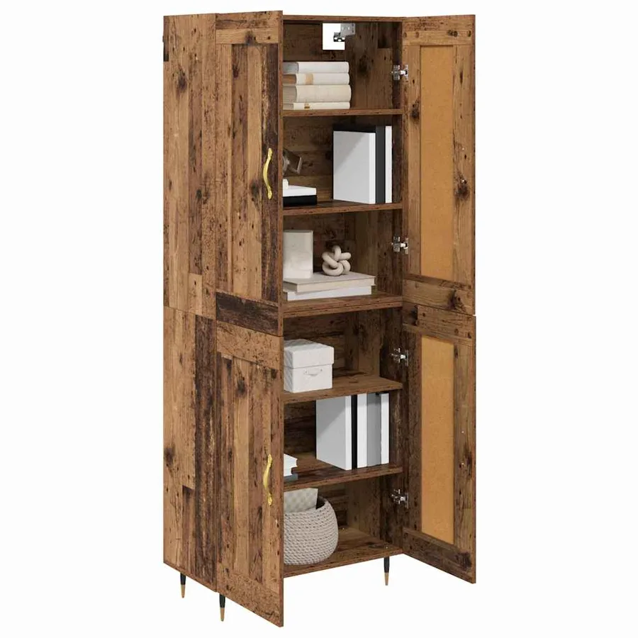 Haut Armoire Bois Ancien 69,5 x 34 x 90 cm Bois d'ingénierie - 3