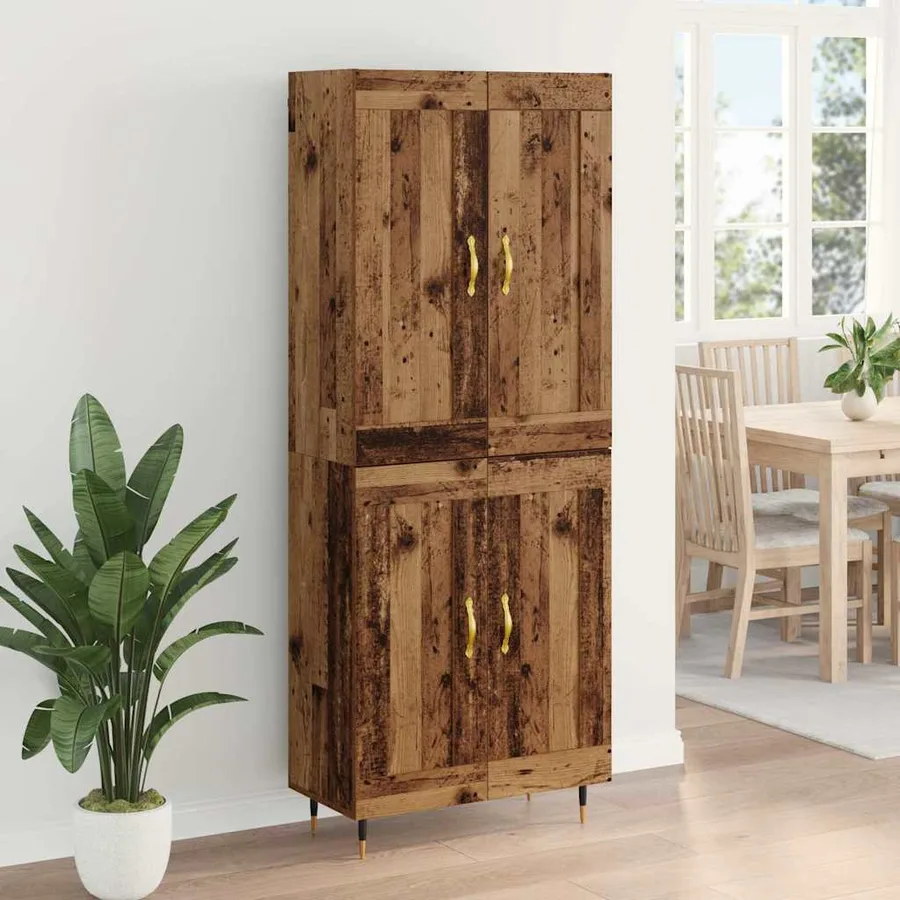 Haut Armoire Bois Ancien 69,5 x 34 x 90 cm Bois d'ingénierie - 4