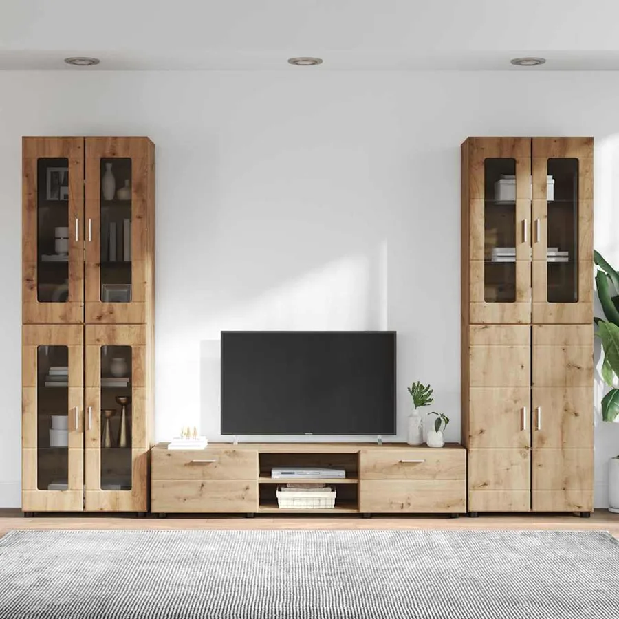 Ensemble meuble TV FLORIN 3 pcs Chêne artisanal - 4
