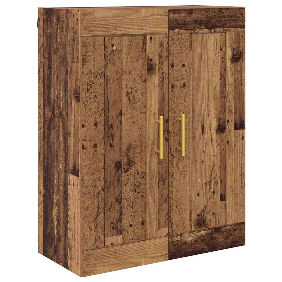 Meuble mural Montage mural 2 pcs Bois ancien 69,5 x 34 x 90 cm - 7